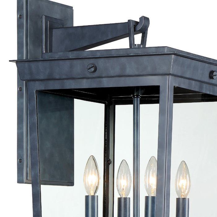 Crystorama - BEL-A8064-GE - Four Light Outdoor Wall Sconce - Belmont - Graphite