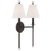 Crystorama - RIV-383-DB - Two Light Wall Sconce - Riverdale - Dark Bronze