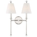 Crystorama - RIV-383-PN - Two Light Wall Sconce - Riverdale - Polished Nickel