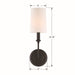 Crystorama - 2241-BF - One Light Wall Sconce - Sylvan - Black Forged