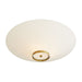 Arteriors - 49381 - Three Light Flush Mount - Decker - Antique Brass