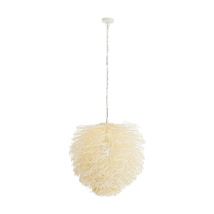 Arteriors - 89646 - One Light Chandelier - Finley - White