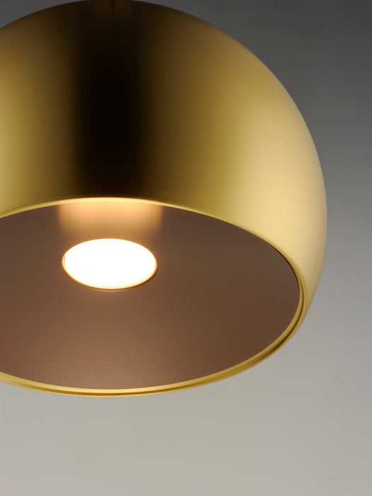 ET2 - E24924-SBRCOF - LED Pendant - Palla - Satin Brass / Coffee