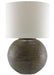 Currey and Company - 6000-0633 - One Light Table Lamp - Brigands - Antique Gold/Black/Whitewash