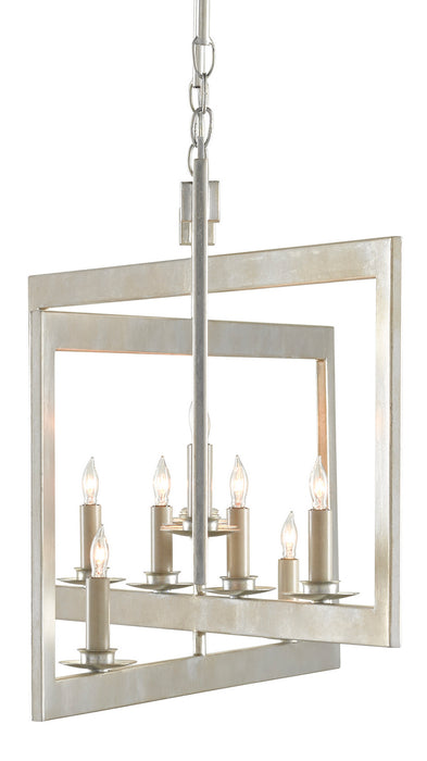 Currey and Company - 9000-0634 - 11 Light Chandelier - Middleton - Contemporary Silver Leaf