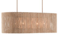 Currey and Company - 9000-0737 - Five Light Chandelier - Mereworth - Natural Rope/Beige