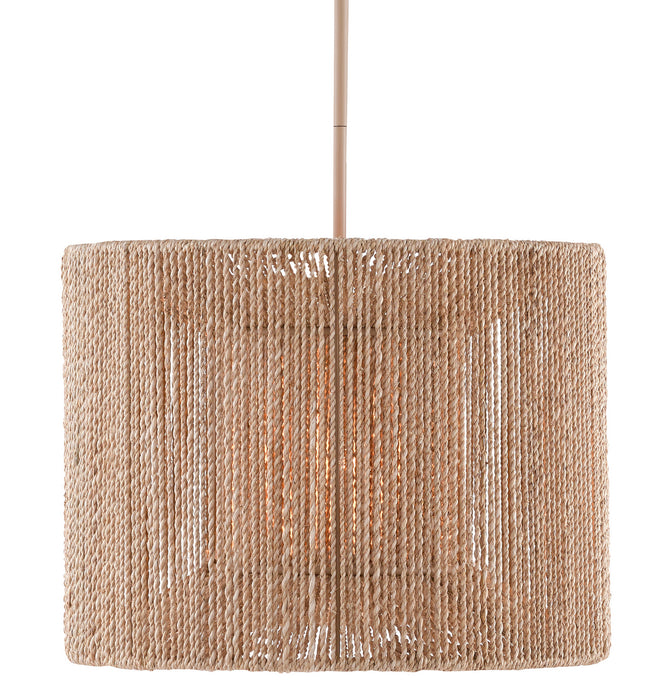 Currey and Company - 9000-0737 - Five Light Chandelier - Mereworth - Natural Rope/Beige