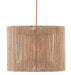 Currey and Company - 9000-0737 - Five Light Chandelier - Mereworth - Natural Rope/Beige