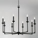 Capital Lighting - 437381BI - Eight Light Chandelier - Clint - Black Iron