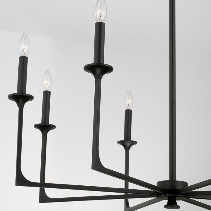 Capital Lighting - 437381BI - Eight Light Chandelier - Clint - Black Iron