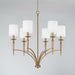 Capital Lighting - 442661AD-701 - Six Light Chandelier - Abbie - Aged Brass