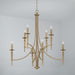 Capital Lighting - 442681AD-701 - Eight Light Chandelier - Abbie - Aged Brass