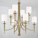 Capital Lighting - 442681AD-701 - Eight Light Chandelier - Abbie - Aged Brass