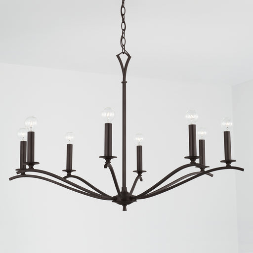 Capital Lighting - 442881OB - Eight Light Chandelier - Jaymes - Old Bronze