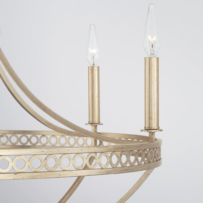 Capital Lighting - 443161WG - Six Light Chandelier - Isabella - Winter Gold