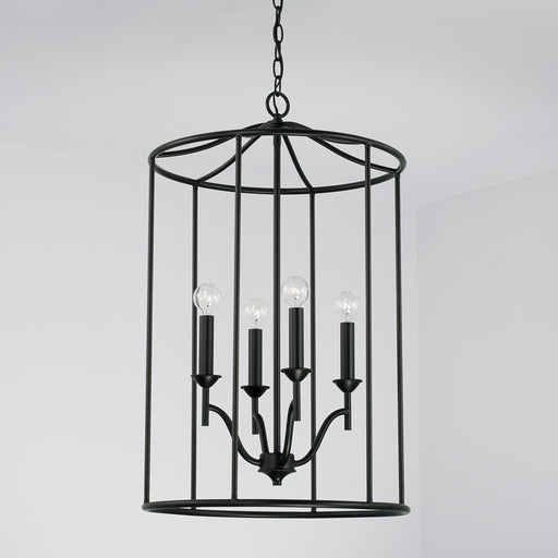 Capital Lighting - 542041MB - Four Light Foyer Pendant - Peyton - Matte Black