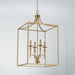 Capital Lighting - 542641AD - Four Light Foyer Pendant - Abbie - Aged Brass