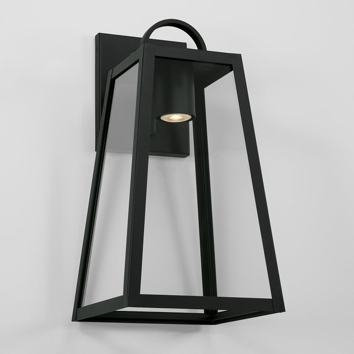 Capital Lighting - 943712BK-GL - One Light Outdoor Wall Lantern - Leighton - Black