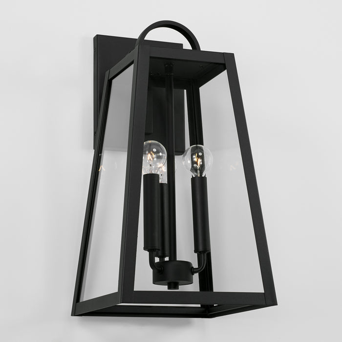 Capital Lighting - 943732BK - Three Light Outdoor Wall Lantern - Leighton - Black