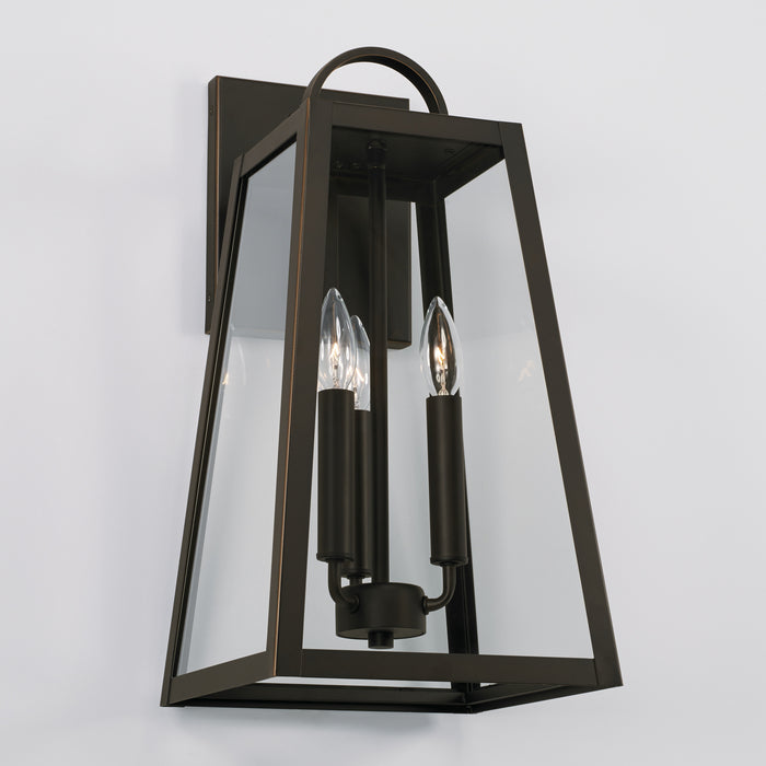 Capital Lighting - 943732OZ - Three Light Outdoor Wall Lantern - Leighton - Oiled Bronze