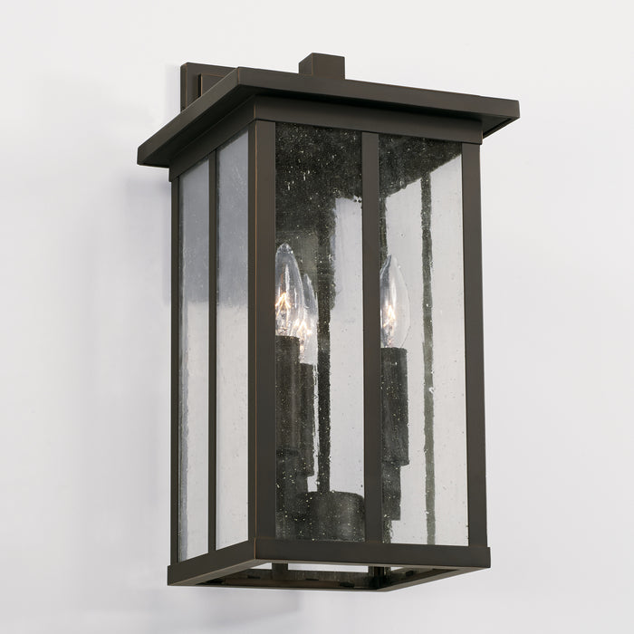 Capital Lighting - 943832OZ - Three Light Outdoor Wall Lantern - Barrett - Oiled Bronze