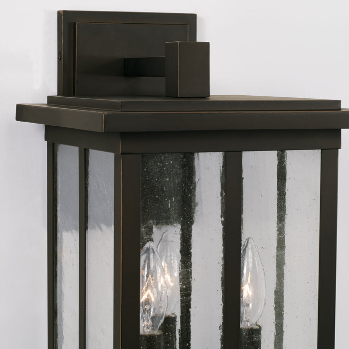 Capital Lighting - 943832OZ - Three Light Outdoor Wall Lantern - Barrett - Oiled Bronze