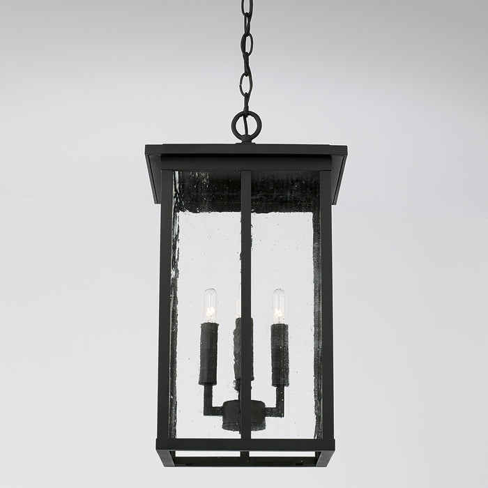 Capital Lighting - 943844BK - Four Light Outdoor Hanging Lantern - Barrett - Black