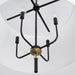 Capital Lighting - 341941YA - Four Light Pendant - Beckham - Glossy Black and Aged Brass