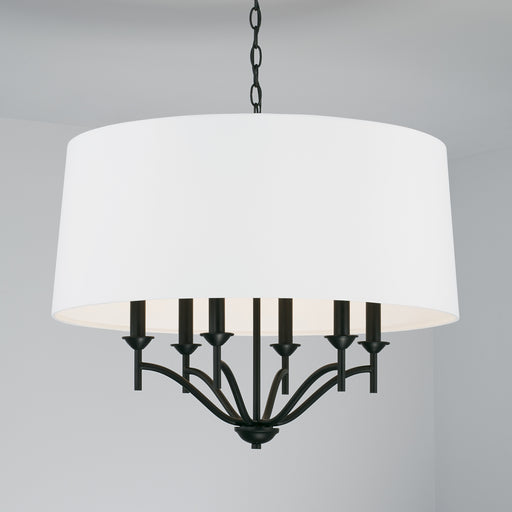 Capital Lighting - 342061MB - Six Light Pendant - Peyton - Matte Black