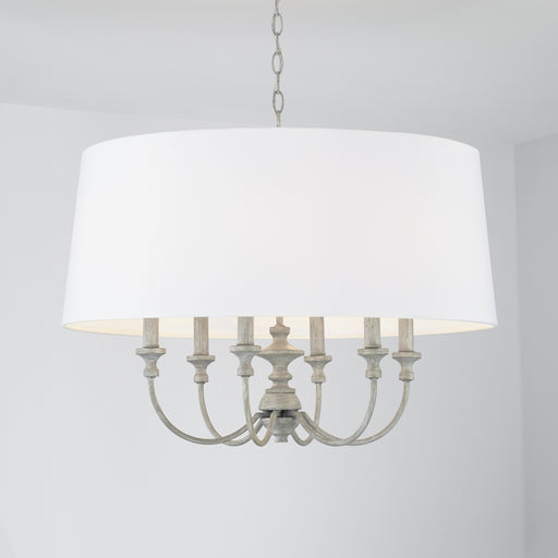 Capital Lighting - 343061PY - Six Light Pendant - Penelope - Painted Grey