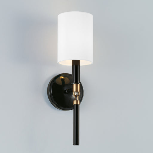 Capital Lighting - 641911YA-700 - One Light Wall Sconce - Beckham - Glossy Black and Aged Brass