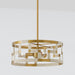 Capital Lighting - 241031NL - Three Light Semi-Flush Mount - Hala - Bleached Natural Jute and Patinaed Brass