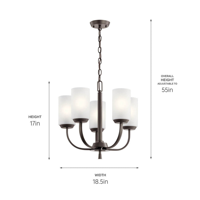 Kichler - 52386OZ - Five Light Chandelier - Kennewick - Olde Bronze