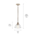 Kichler - 52405PN - One Light Mini Pendant - Eastmont - Polished Nickel