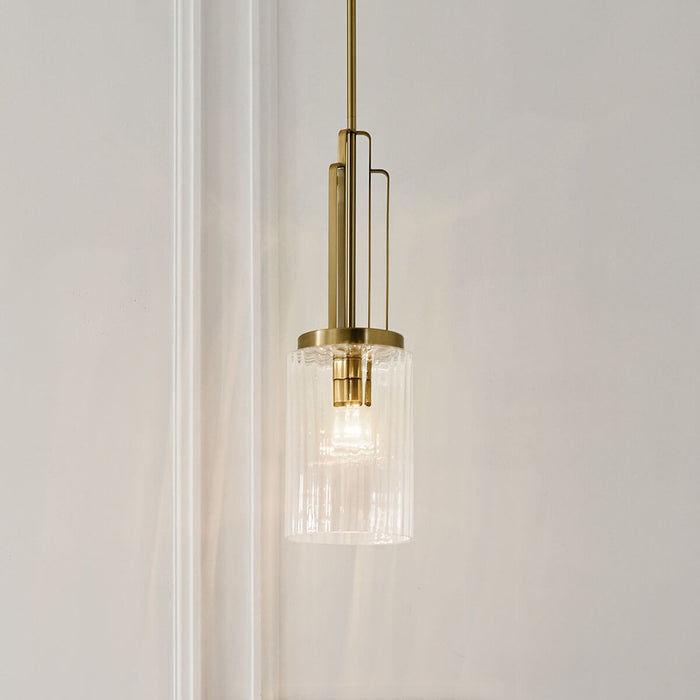 Kichler - 52414BNB - One Light Mini Pendant - Kimrose - Brushed Natural Brass