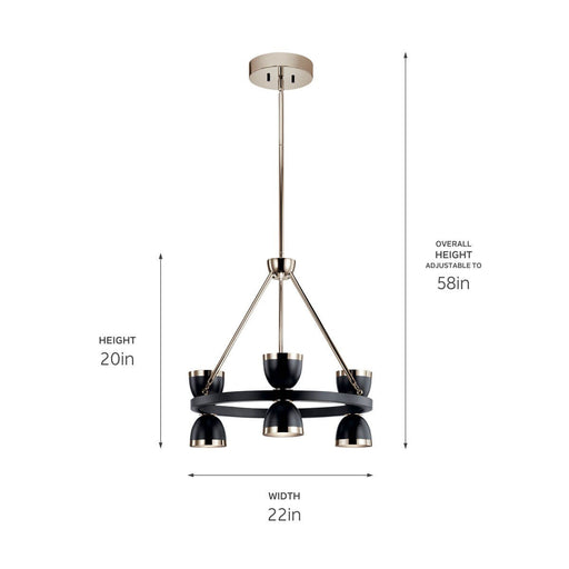 Kichler - 52417BKLED - LED Chandelier - Baland - Black