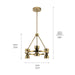 Kichler - 52417BNBLED - LED Chandelier - Baland - Brushed Natural Brass