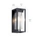 Kichler - 59061BSL - One Light Outdoor Wall Mount - Mercer - Black with Silver Highlights