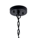 Kichler - 59064BSL - One Light Outdoor Pendant - Mercer - Black with Silver Highlights