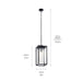 Kichler - 59064BSL - One Light Outdoor Pendant - Mercer - Black with Silver Highlights