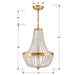 Crystorama - 603-GA - Three Light Chandelier - Rylee - Antique Gold