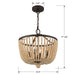 Crystorama - 604-FB - Four Light Chandelier - Rylee - Forged Bronze