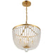 Crystorama - 604-GA - Four Light Chandelier - Rylee - Antique Gold