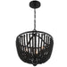 Crystorama - 604-MK - Four Light Chandelier - Rylee - Matte Black