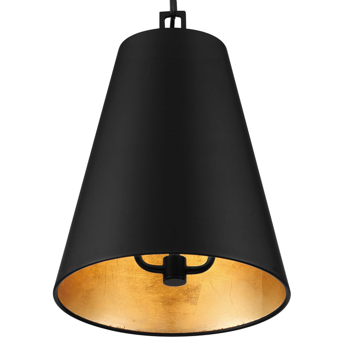 Crystorama - 8685-MK-GA - Two Light Chandelier - Alston - Matte Black / Antique Gold