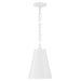 Crystorama - 8685-MT-GA - Two Light Chandelier - Alston - Matte White / Antique Gold