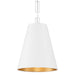 Crystorama - 8685-MT-GA - Two Light Chandelier - Alston - Matte White / Antique Gold