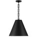 Crystorama - 8687-MK-GA - Three Light Chandelier - Alston - Matte Black / Antique Gold