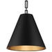 Crystorama - 8687-MK-GA - Three Light Chandelier - Alston - Matte Black / Antique Gold