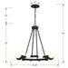 Crystorama - 9045-BK - 12 Light Chandelier - Dakota - Black